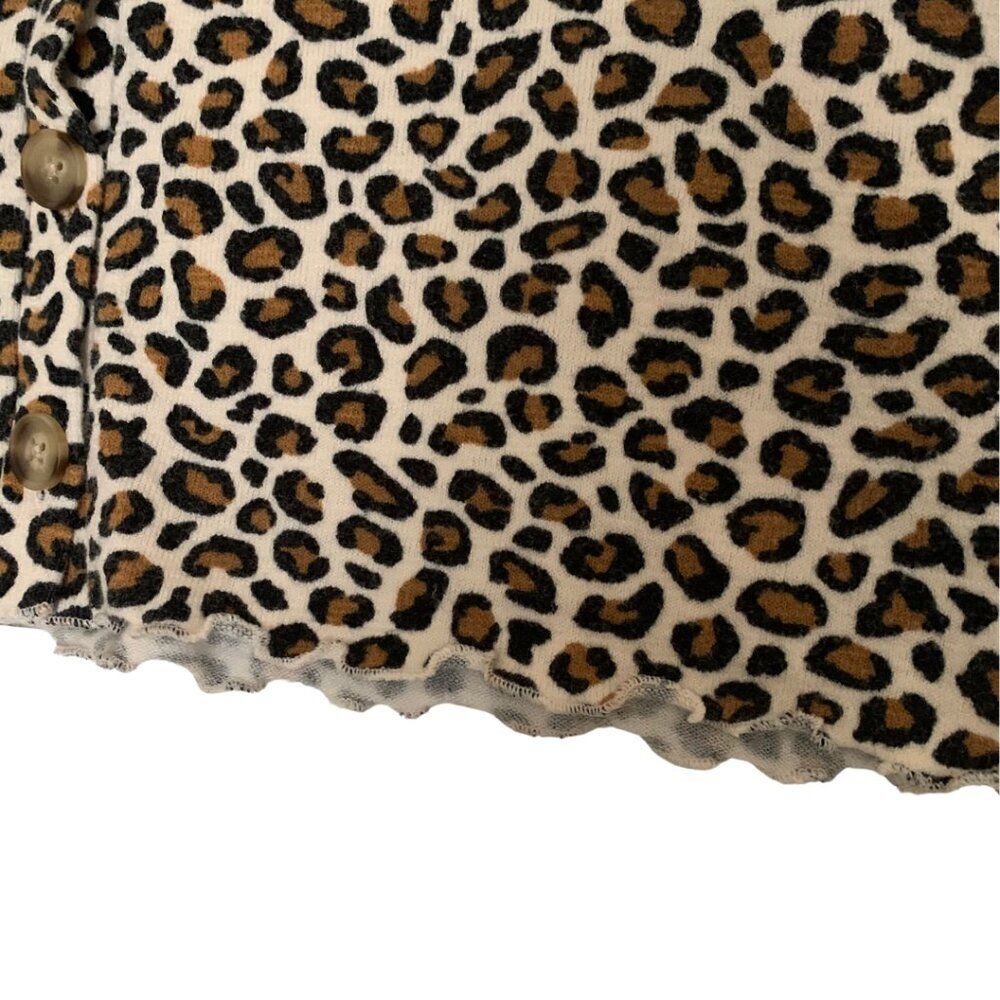 Old Navy Leopard Print Long Sleeve Bolero Cardigan Girls XL Fits Women XS/S - Picture 6 of 9